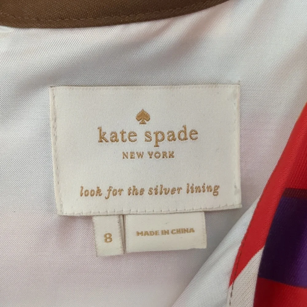 Kate Spade Kerrigan A Line Dress Stripes
